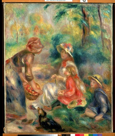 Vendedor de manzanas, c.1889 de Pierre Auguste Renoir